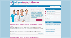 Desktop Screenshot of healthcareadministration.com